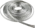 Tinned Copper Wire Shielding Sleeve, Expandable Ground Strap Wiring Braided Sleeving Metal Mesh Sheathing Cabling Wiring Protector (1/4inch - 20ft)