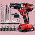 Cordless Drill Set, KELNOW 21V PowerDrill with Power Pack and Charger, 3/8-Inch Keyless Chuck ElectricDrill, 25+1 Position, 2 Speed, 27pcs Drilldriver Bits Tool Drills for DIY Projects
