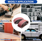 14 Pcs 4x24 Belt Sander Sanding Belts,Aluminum Oxide Sander Belts,2 Each of 40/60/80/120/180/240/400 Grits Sander Belts For 4 x 24 Belt Sander