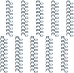 zinc plated steel pipe clamp,Steel Rigid Pipe,Holes Cable U Bracket Pipe Clamp,Electrical Conduit Straps (One Hole, 1/2 inch-100pcs)