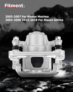 cciyu 19-B2781A Rear Right Brake Caliper Assembly w/Bracket For Nissan For Altima 2.5L 2007-2012,For Nissan For Altima 3.5L 2007-2012,For Nissan For Maxima 3.5L 2007-2008