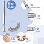Jewelers Tools Set Including Jeweler Saw Frame Bench Pin Clamp Diamond Needle File Wooden Ring Clamp and Ring Sizer Mandrel Measuring Tool Jeweler's Mallet Hammer Stick for Jewelry Making