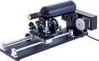 OMTech 4-Wheel Rotary Cutter and Engraver Attachment with Nema 23 2-Phase Stepper Motor for 50W 60W 80W 100W 130W CO2 Laser Engraving Machine Rotary Tool Accessory Kit for Wood and More