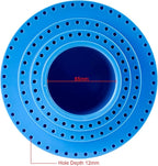 DZQ Rotating Bur Holder 116 Holes,Rotary Tool Holder 1/8"Diameter,Mandrel Drill Holder 360 Degree Rotating,for Drill Home and Garage Tool Accessories(Blue)
