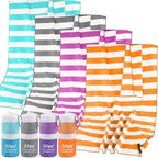 Sfee 2 in 1 Microfiber Travel Towel, Quick Dry Towel Camping Beach Towel Super Absorbent Compact Lightweight Sports Gym Towel Set for Gym, Hiking, Pool, Bath, Yoga (Small: 32''x16'')