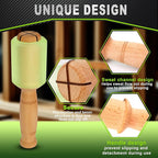 Wood Carving Mallet 12 oz - Non-Slip Woodworking Hammer for Chisels, Gouges & Carving Tools, Light Green Urethane Head