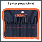 HORUSDY 8 Pieces Pin Punch Set, Kit Removing Repair Tool with Holder for Automotive, Watch Repair,Jewelry and Craft