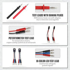 BELEY 104PCS Automotive Test Lead Kit Electrical Breakout Multimeter Test Leads Kit with Multimeter Leads, Alligator Clips, Pin Probes, Banana Plugs