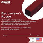 ENKAY - Red Jeweler’s Rouge Polishing Compound, 1 Lb. (U.S. Made)
