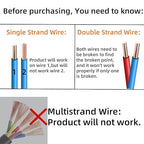 Underground Wire Locator, Wire Tracer with Earphone and Battery, Up to 3 Feet Deep and 1,640 Feet Long, Cable Tester for Dog Fence Cables Irrigation Control Wires
