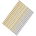 Drill Bit, 11/64" Cutting Diameter, 4341 HSS TiN Coated 135° Cutting Angle Jobber Bits - (Applications: for Drilling Soft Metal Plastic Wood), 20-Pieces