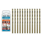 5/32 inch Cobalt Drill Bits (12Pcs), M35 HSS Metal Jobber Length Twist Drill Bit Set for Hard Metal, Stainless Steel, Iron, Copper, Aluminium, Brass, Plastic & Wood