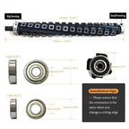 Sprial Cutterhead for DeWalt DW733 DW734 Thickness Planer Woodworking 4 Rows Helical Spiral Cutter Head with 54Pcs Carbide Inserts