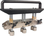 ER3 Three-Station Edge Roller Bender, Large Radius Sheet Metal Bead Roller Bender/Brake, 0-90° Bending Angle, Adjustable for Making 5/8" to 4" (16 to 102 MM) Bends in 29 to 22-Gauge Steel