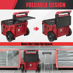 Magnetic Tool Tray Compatible with Milwaukee 48-22-8426 Packout Rolling Toolbox, Foldable Work Table Work for Packout System with Handle,Packout Toolbox accessories