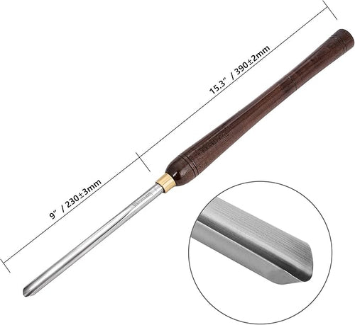 1/2-Inches HSS Bowl Gouge Lathe Chisel Wood Turning Tools with Round Plastic Box and Hanging Bag