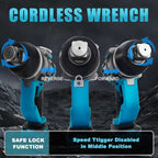 Cordless Impact Wrench 1" for Makita 18V Battery, Impact Wrench 2250FT-LBS(3000N.m) High Torque Brushless Electric Impact, with 4 Modes Power Impact Driver for Car, Truck, Mower (No Battery)
