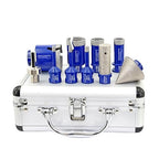 SHDIATOOL Diamond Drill Core Bits,Tile Drilling Core Hole Saw Cutter Beveling Chamfer for Porcelain Marble Ceramic Granite with Hexagon Shank Adapter 10pcs(6/6/8/20/25/35/50/20MM/2INCH/HEX)