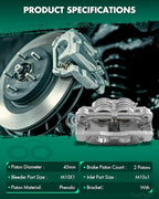 SCITOO 18B4799 Front Right Brake Caliper w/Bracket For Buick For Rainier,For Chevrolet For SSR/For Trailblazer,For GMC For Envoy XL,For Isuzu For Ascender,For Saab For 9-7x