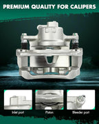 SCITOO 19B2702 Front Left Disc Brake Caliper Assembly w/Bracket For Toyota For Camry 2002-2006