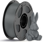 ANYCUBIC PETG Filament 1.75mm, 3D Printer Filament, Dimensional Accuracy +/- 0.02mm, Exceptional Toughness, Print with Most FDM 3D Printers, 1KG Reusable Spool, Texture Gray