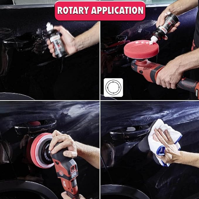 SONAX CutMax Compound 246141 | High-Abrasive Paint Correction Polish for P1500 Grit Sanding Marks | Silicone-Free, Dust-Free, and Odorless | Long Buffing Cycle for Severe Weathered Paint | 250ml