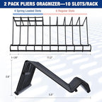WORKPRO Pliers Set, 20-Piece Full Assortment of Pliers with 2-pack Plier Organizer Rack, Great Fits for Tool Box Drawer or Tool Chest, Ideal as Holiday, Fathers' Day and Christmas Gift