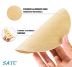 S SATC 100 PCS PSA Sanding Discs 6 Inch Adhesive Backed Sandpaper 120 Grit Sander Attachment for Drill Self Stick Aluminum Oxide Round Automotive Sandpaper with Sticky Back