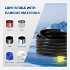 6FT Heat Cable for Water Pipes, Prevent Freezing & Easy Installation, Water Pipe Heat Cable With Thermostat Self-Regulating, Pipe Heating Trace System 120 V