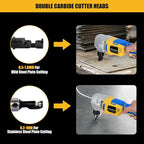 Cordless Nibbler Compatible with Dewalt 20V Max Battery, 18 Gauge Sheet Metal Cutter with 1200RPM Brushless Motor | Replaced Blades for Cutting Aluminium, Stainless Steel, Plastic (Tool Bare)