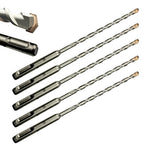 Direko SDS Plus Rotary Hammer Drill Bits 5-Piece Carbide-Tipped for Masonry，Concrete,Brick Granite etc (HD-A1/4 x8)