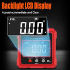 Digital Angle Finder Tool with Electronic Laser，Rechargeable Digital Angle Gauge Digital Level Protractor Inclinometer with 4 Sides Strong Magnetic for Woodworking Tablesaw.