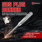 CSOOM SDS Plus Rotary Hammer Drill Bit 3/16"x4.33", Professional Concrete Drill Bit for Concrete, Brick, Stone and Cement Walls
