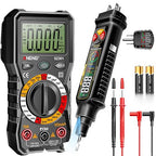 Multimeter with Outlet Receptacle Detector Measures Dual Range AC 2-440V,50Hz-60Hz Live/Neutral Wire Tester,Voltage,Current,Resistance,Continuity,Breakpoint Finder,Circuit Polarity Wall Plug Tool