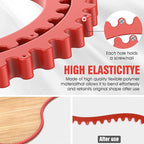 Pisman Router Edge Guide & Template Kit - 39" Plastic Woodworking Profiling Strip for Precision Trimming | Fits Bosch/Dewalt/Makita Routers | DIY Furniture, Cabinet & Table Edge Molding (Red)