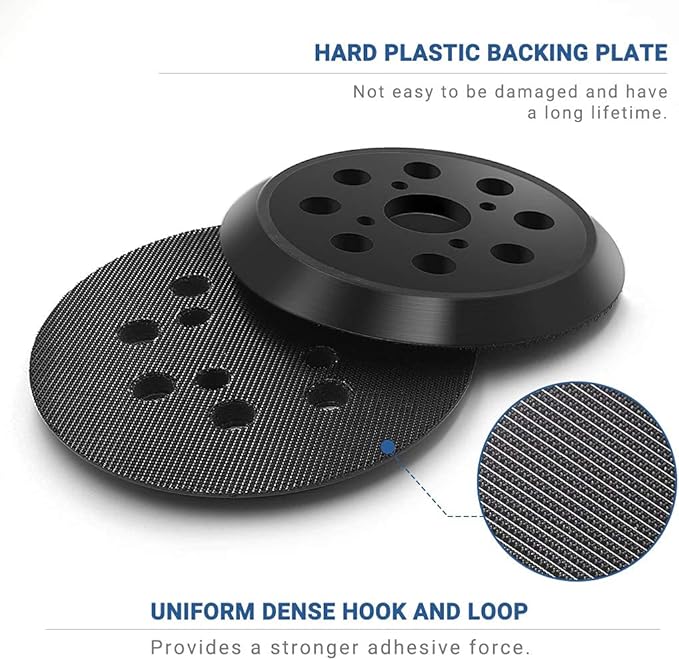 5 Inch 8 Hole Hook and Loop Sander Backing Pad Replacement for Craftsman 315112170, 315116940, 315116950, 315112180, 315279870 and Craftsman ROS Model 315 Random Orbit Sander Replacement Pad