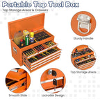 Rolling Tool Box with Wheels, 8-Drawer High Capacity Tool Chest with Drawers, Removable Storage Toolbox with Lock for Garage, Workshop