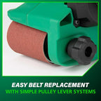 Metabo HPT 36V MultiVolt Cordless Brushless 3" x 21" Belt Sander, Power Sander Kit, Variable Speed, Auto Mode, Compatible with 18V/36V Metabo HPT Battery or AC Adapter, Tool Body Only, SB3608DAQ4