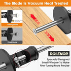 Wheel Marking Gauge Woodworking, Scribe Tool Woodworking, Adjustable 0-12cm, Aluminum & Brass Options, for Parallel Lines, Dovetail Joints & Professional Carpentry (Aluminum)