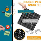 286PCS Pegboard Accessories Organizer Kit, Including pegboard Box Organizing Various Tools, 1/8 and 1/4 inch Pegboard Hooks Assortment for Hanging Storage,Garage Wall (286-Transparent Box)