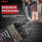 AMM 9-Piece Socket Organizer, 1/2 inch, 3/8 inch and 1/4 inch Drive ABS Tools-Black Socket Holder,Heavy Duty Socket Racks, Premium Quality Socket Clip Rail Holder,The best tool trays in the garage
