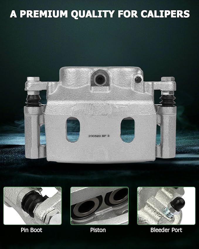 SCITOO Front Left+Right Brake Calipers With Bracket 18B4919 18B4918 Compatible For Cadillac 2008-2016 For Chevrolet 2007-2017 For GMC 2007-2017