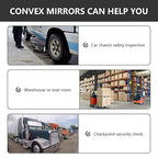 Telescoping Inspection Mirror Portable/Vehicle Inspection Mirror 7.87 Inch, with Rechargable LED Light