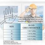 JUMPHIGH Mens Work Gloves, Synthetic Leather Mechanic Gloves, Utility, Touchscreen, Multipurpose, Construction, Warehouse, Truck Driving