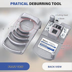 Deburring Tool for Plastic Pipe, Professional PVC Pipe Reamer Deburrs Six Pipe Sizes: 1 1/4-Inch - 4-Inch, Effective Pipe Reamer Deburring Tool for PVC Pipe Reamer w/Sharp Blade, PVC Chamfer Tool