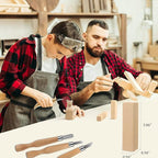 Wood Carving Kit, 22pcs Whittling Kit with Detail Wood Carving Knife Whittling Knife Wood Chisel Knife Gloves Polishing Compound Sharpener for Woodworking Beginners Adults Kids