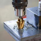 3PCS Step Drill Bit Set, Spiral Grooved HSS Titanium Step Drill Bits for Metal, 31 Sizes Stepper Up Bits