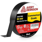 Avery Dennison Electrical Tape, Commercial Grade PVC Electric Tape, UL/CSA Listed Insulating Vinyl Tape for Electrical, Repairs, Automotive and Equipment, EC-800, ¾ in x 99 ft, Black, 1 Roll