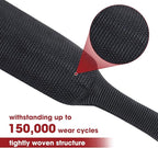 Heat Shrink Braided Sleeving, 2:1 Ratio Shrinkable Fabric Tubing Sleeve Abrasion Protection Cable Wire Sheath (1/2"-25ft)