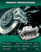 SCITOO Front Left Brake Caliper With Bracket 19B2870B Compatible For INFINITI For EX35 2008-2012,For INFINITI For EX37 2013,For INFINITI For G25 2011-2012,For INFINITI For G35 2007-2008